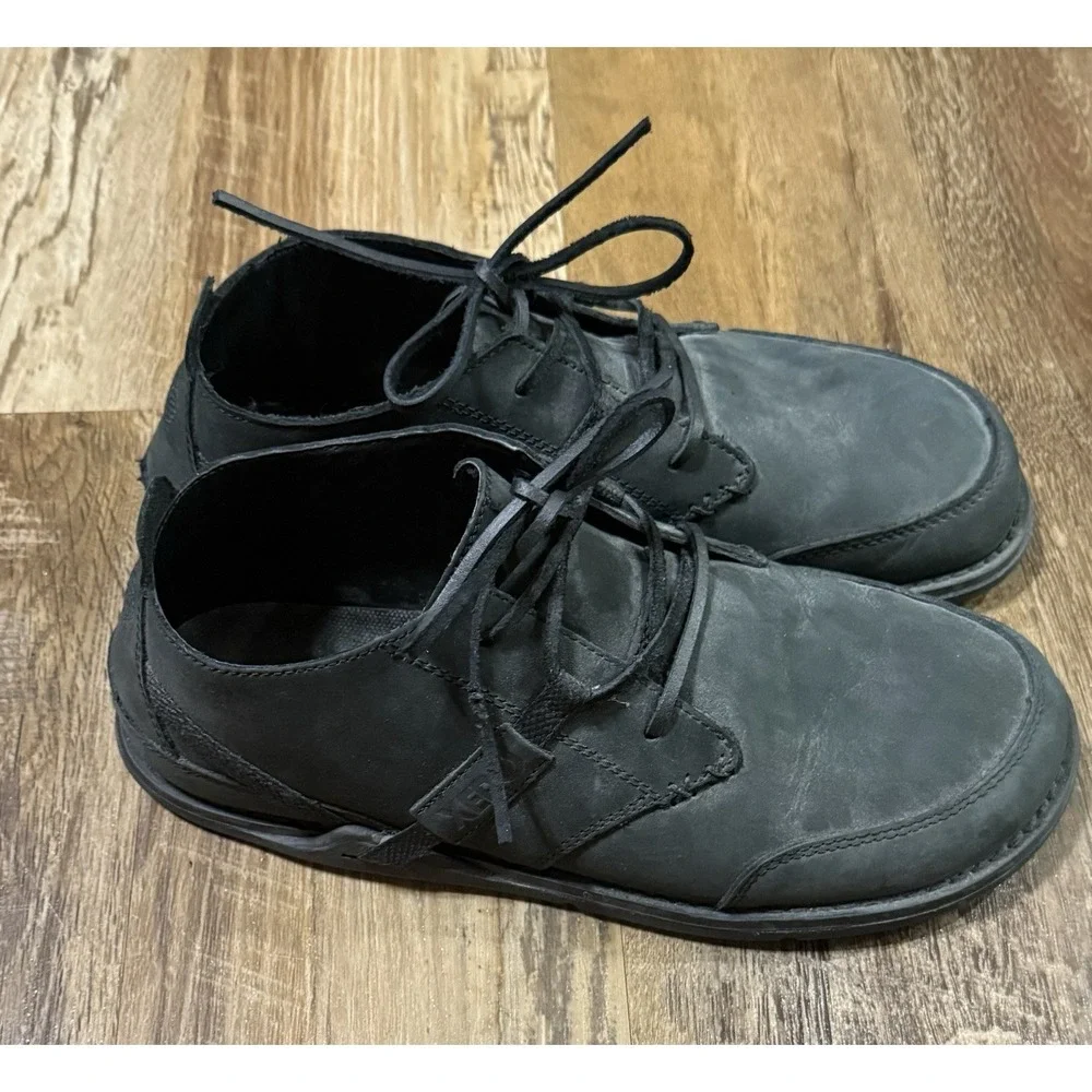 Xero Coalton Men's 9.5 Barefoot Minimalist Zero Drop Chukka Low Leather Black